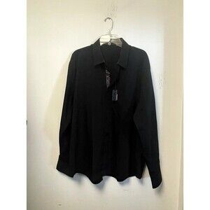 HISDERN Mens Dress Shirts Long Sleeve Casual Button Down Inner Collar Contrast